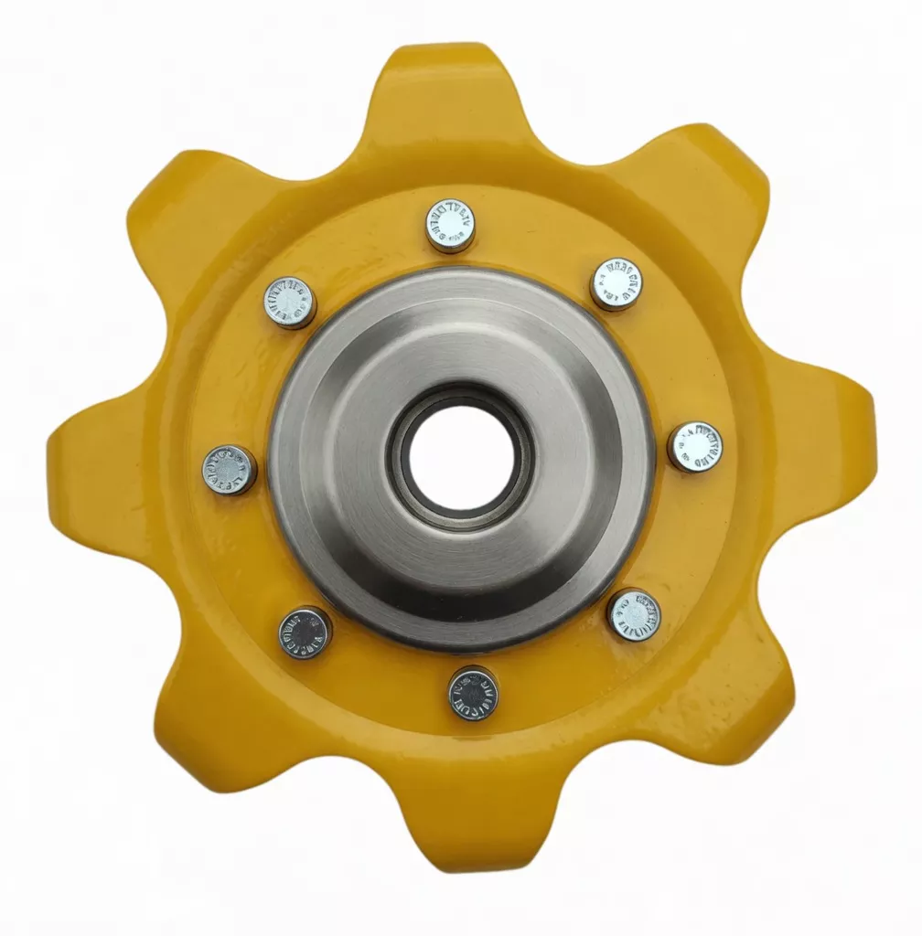 SAE 4340 alloy steel induction-hardened sprockets for mulcher rotor drive — extreme impact resistance for Australian eucalyptus and ironbark conditions