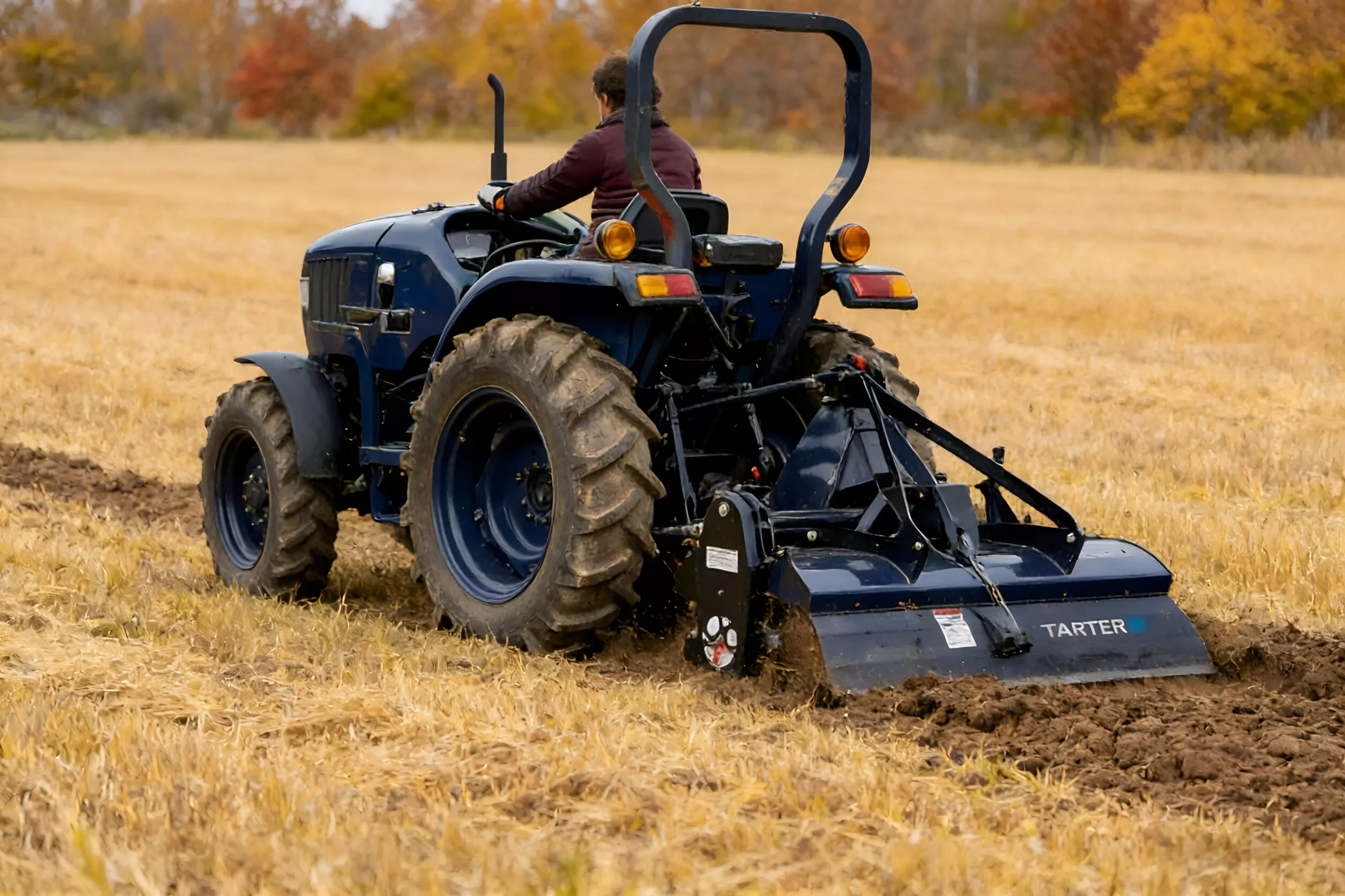 Rotary tiller PTO shaft field application