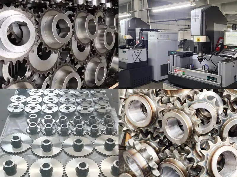 Our agricultural sprocket manufacturing facility — taper-lock and heavy-duty configurations for chaser bin and grain handling applications